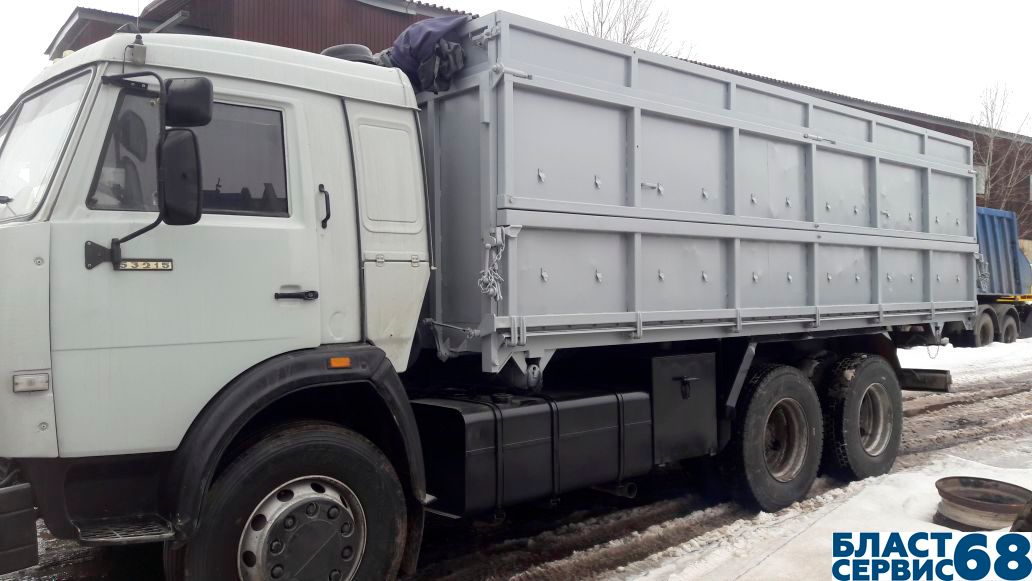 Покраска кузова-зерновоза КАМАЗ